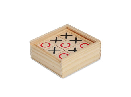 Tic Tac Toe Set in Holzkiste Werbeartikel