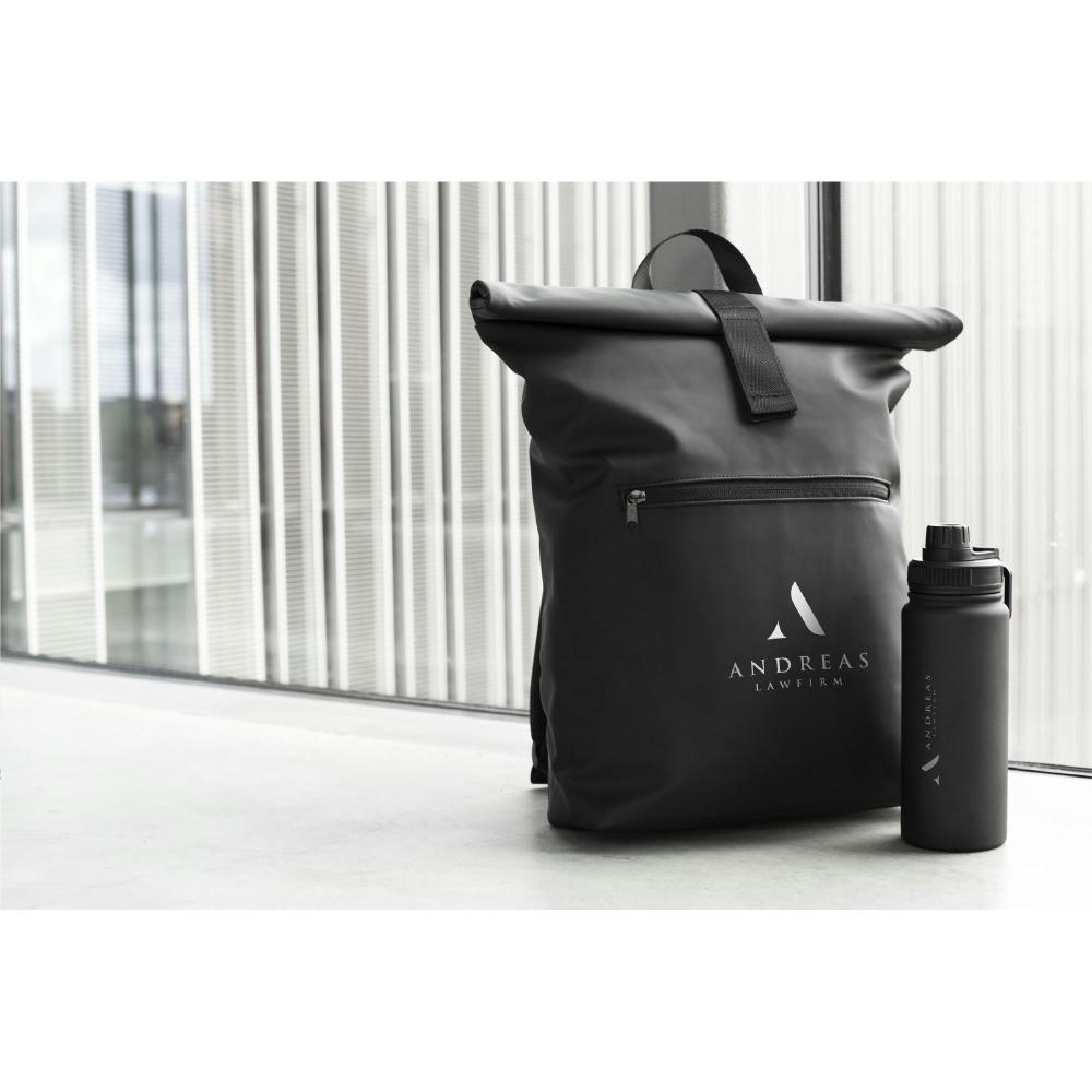 Lennon RCS Recycled Roll-Top Backpack Rucksack Werbeartikel