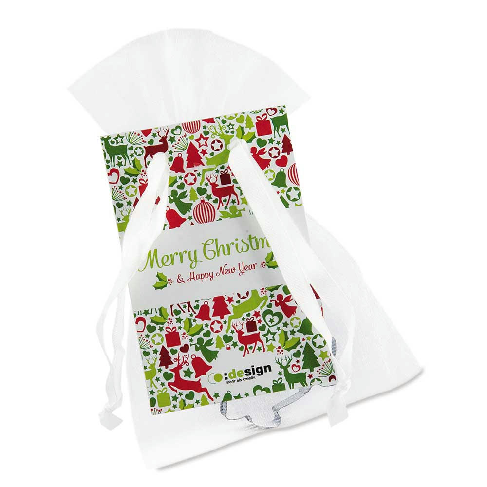 Product image Tassenbackförmchen im Organzabeutel - Tassen-Engel Werbeartikel