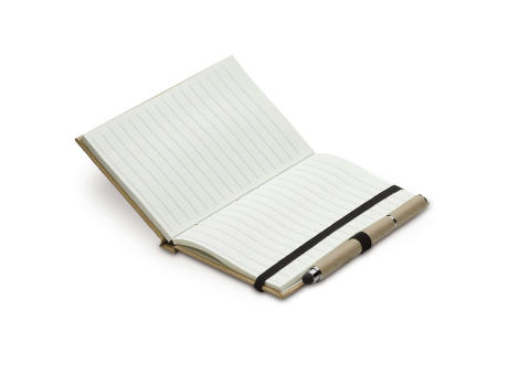 Karton Notizbuch A6 + Stift Werbeartikel