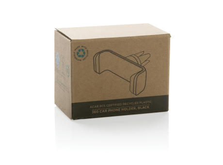 Acar 360° Auto-Handyhalterung aus RCS recyceltem Kunststoff Werbeartikel