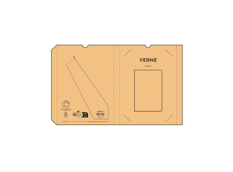 Verne Notizbuch A5 recy. Papier 80gsm 196 Seiten Werbeartikel