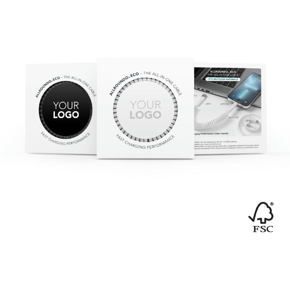 allroundo® eco - Individuelle Pantone Unterschale - Inklusive FSC-zertifizierter Pappverpackung im Standarddesign Werbeartikel