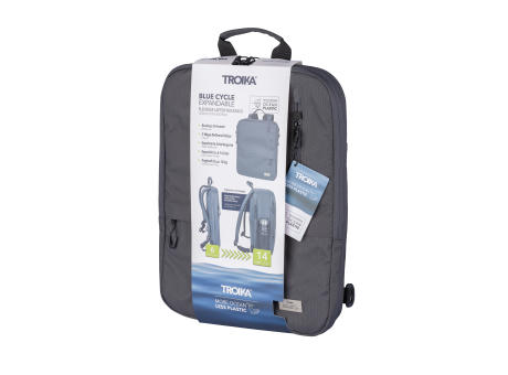 Product image TROIKA Laptop-Rucksack BLUE CYCLE EXPANDABLE bedrucken