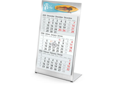 Tischkalender Desktop 3 Steel Bestseller Werbeartikel