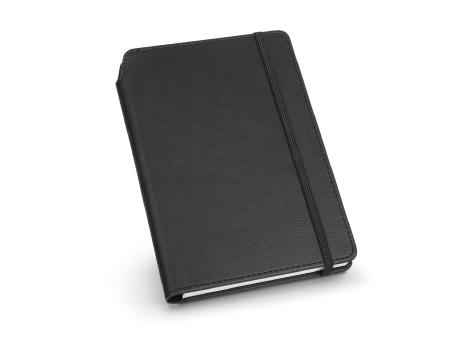 MORIAH. A5 Notizbuch aus PU mit linierten Blättern, aus FSC™-zertifiziertem Material und anderen kontrollierten Materialien hergestellt Werbeartikel