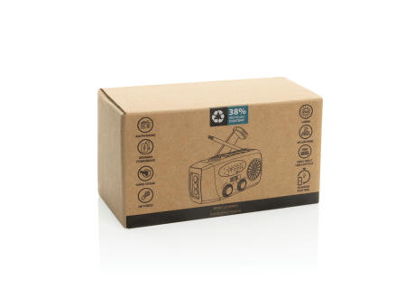 RescueWave Notfallradio aus RCS recyceltem Kunststoff Werbeartikel