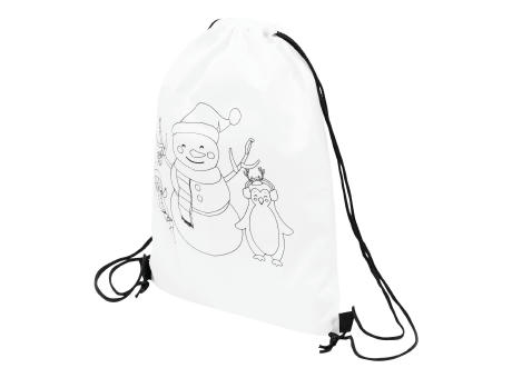 Product image COLOURFUL SNOWMAN - Bemalbarer Turnbeutel Werbeartikel