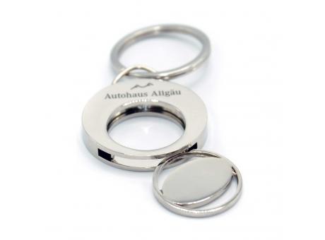 Product image Schlüsselanhänger Round mit Lasergravur 1-seitig Werbeartikel