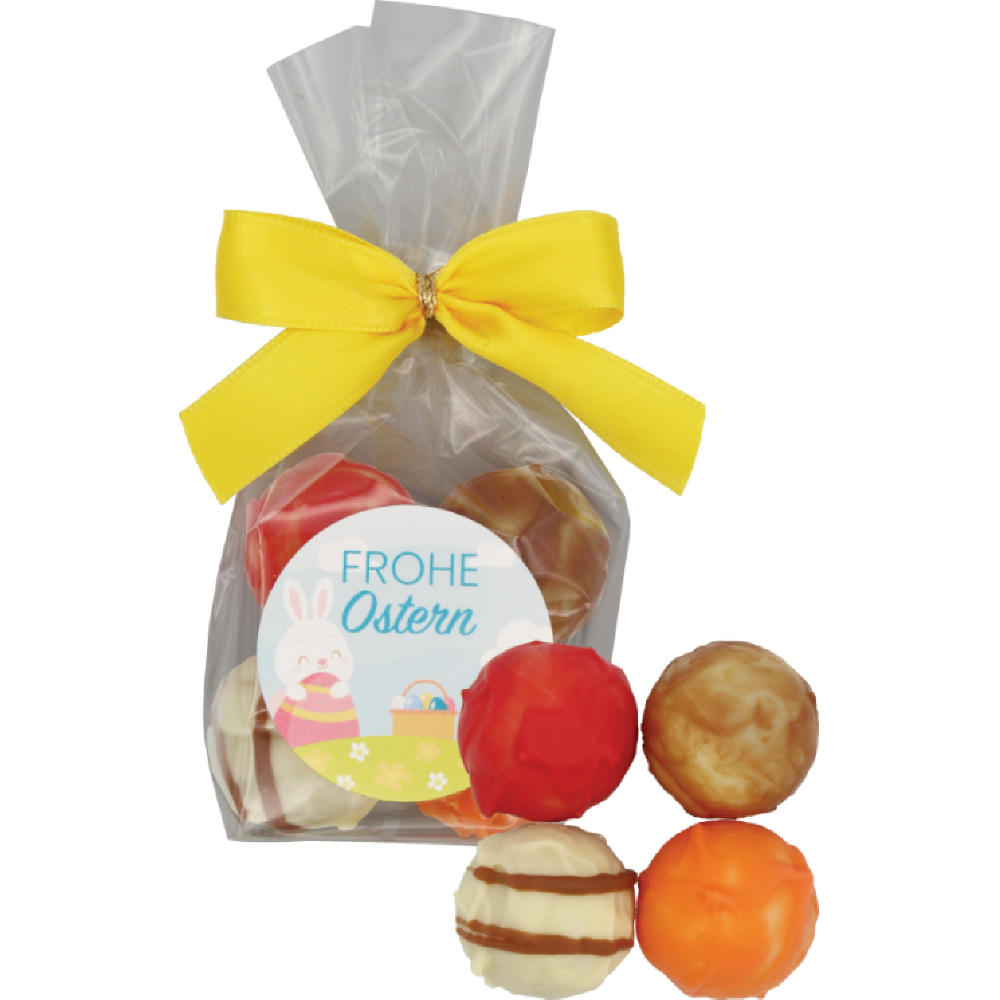 4er Osterpralinen mit Aufkleber  Werbeartikel