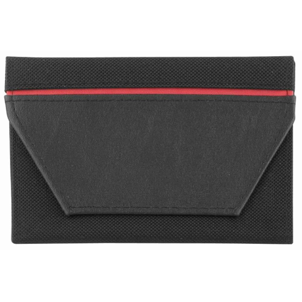 Product image CreativDesign® Ausweistasche "ColourStripe" schwarz/rot Werbeartikel