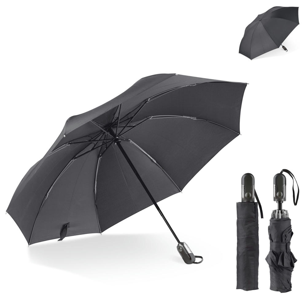 Product image Luxuriöser 23” Wende-Regenschirm mit automatischer Öffnung und Schließung Werbeartikel