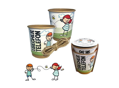 Product image Pappbecher-Telefon - individuell - Digitaldruck 4/0-c Werbeartikel