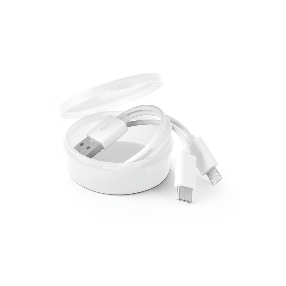 Product image EMMY. USB Kabel 3-in-1 aus ABS und PVC Werbeartikel