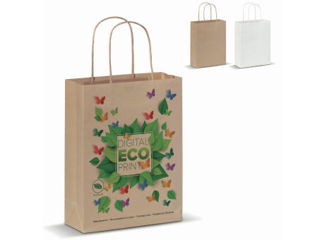 Product image Kraftpapierbeutel 90g/m² 18x8x22cm bedrucken