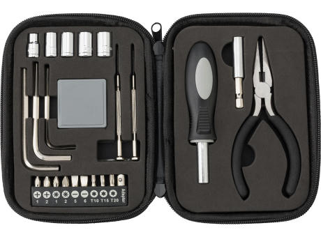 Werkzeug-Set in Kunstledertasche Lani Werbeartikel