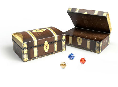 Lindt Adventskalender "Schatztruhe" Eco Werbeartikel