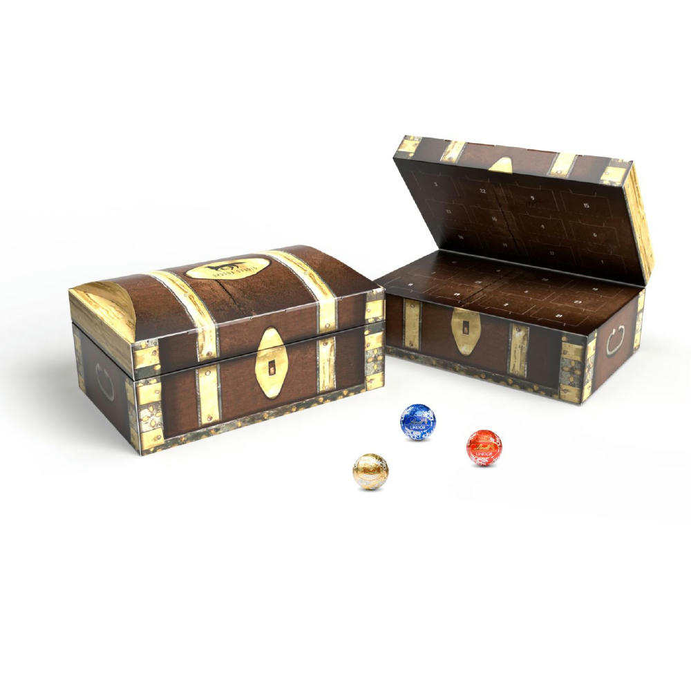 Product image Lindt Adventskalender "Schatztruhe" Eco Werbeartikel