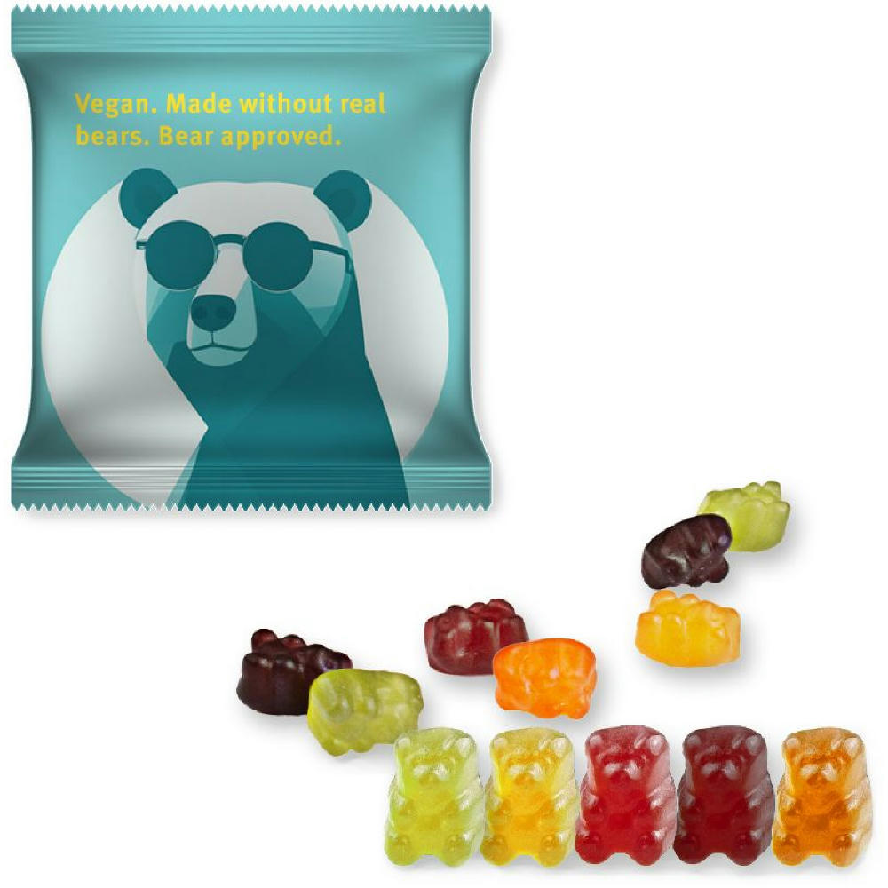 Product image Gummibärchen ohne Gelatine, ca. 10g, Mini-Tüte Werbeartikel