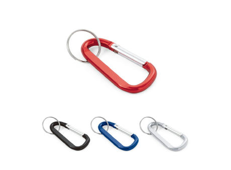 Product image MATTHEW. Karabinerclip aus Aluminium mit Schlüsselring bedrucken