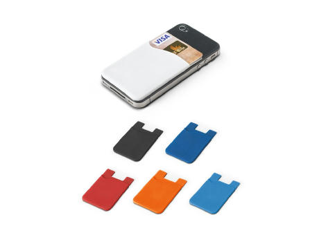 Product image SHELLEY. Smartphone-Kartenhalter aus Silikon bedrucken