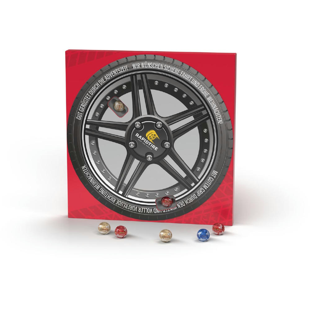 Product image Lindt Lindor Adventskalender "Drehscheibe" Eco Werbeartikel