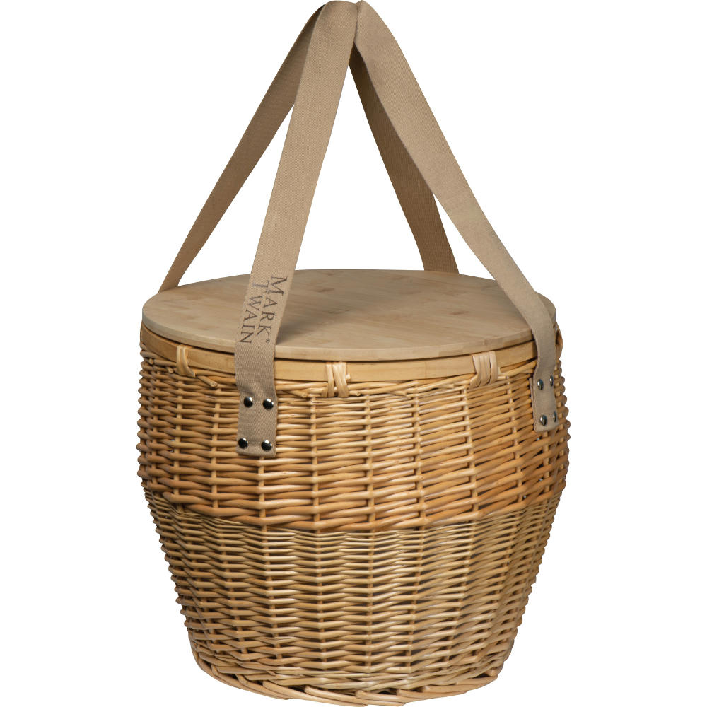 Product image Mark Twain Picknickkorb aus Rattan Werbeartikel