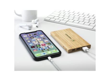 Bamboo 4000 Powerbank externes Ladegerät bedrucken