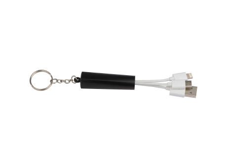 Product image Schlüsselanhänger mit 3in1 USB Ladekabel Werbeartikel