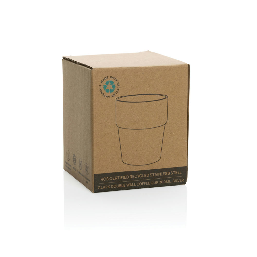 Clark Doppelwandige RCS Kaffeetasse 300ml Werbeartikel