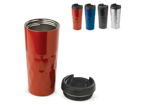 Isolierbecher Diamantenmuster 450ml Werbeartikel