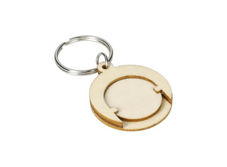 Product image Holzchip-Schlüsselanhänger "Round" Werbeartikel