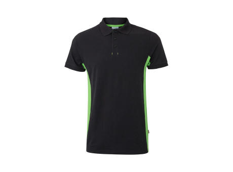 VL SUPAY. Zweifarbiges Piqué-Poloshirt (180 g/m²), kurzärmelig, aus Baumwolle (60%) und Polyester (40%) Werbeartikel