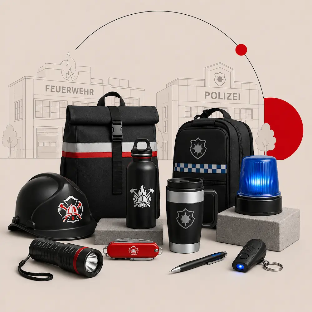 Werbemittel für Feuerwehr & Polizei