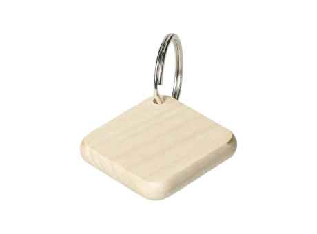 Holzschlüsselanhänger "Maple" eckig bedrucken