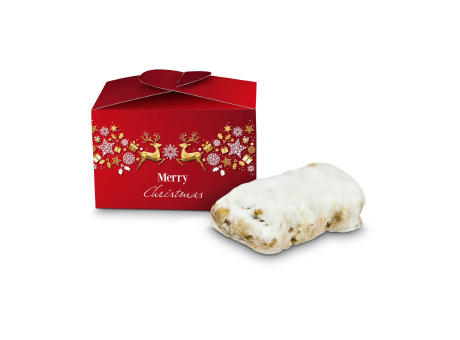 Geschenkartikel / Präsentartikel: Mini-Stollen Merry Christmas bedrucken
