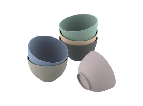 Bio-Müslischale "1 Colour" matt Werbeartikel