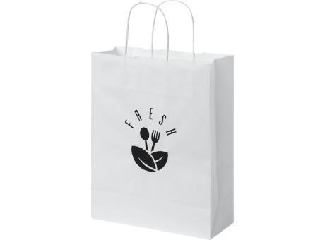 Product image Kraftpapiertasche 80 g/m² mit gedrehten Griffen – 25 × 11 × 32 cm Werbeartikel