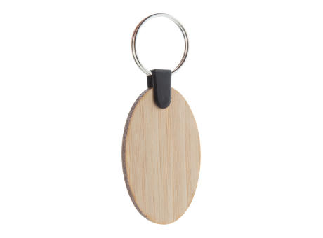 Product image Bambus-Schlüsselanhänger, rund Bambry Werbeartikel