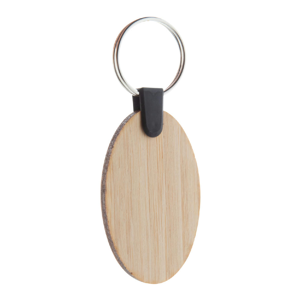 Product image Bambus-Schlüsselanhänger, rund Bambry Werbeartikel