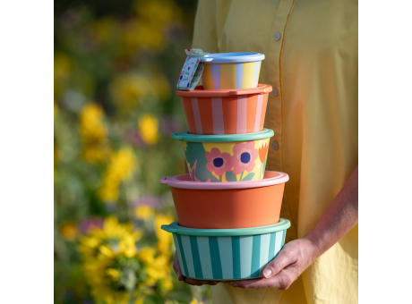 Koziol NORA BOX 700ml BLOOMS Schale 700ml mit Deckel Werbeartikel