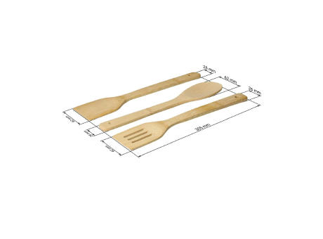 Kochbesteck "Yanoda", 3er Set Werbeartikel