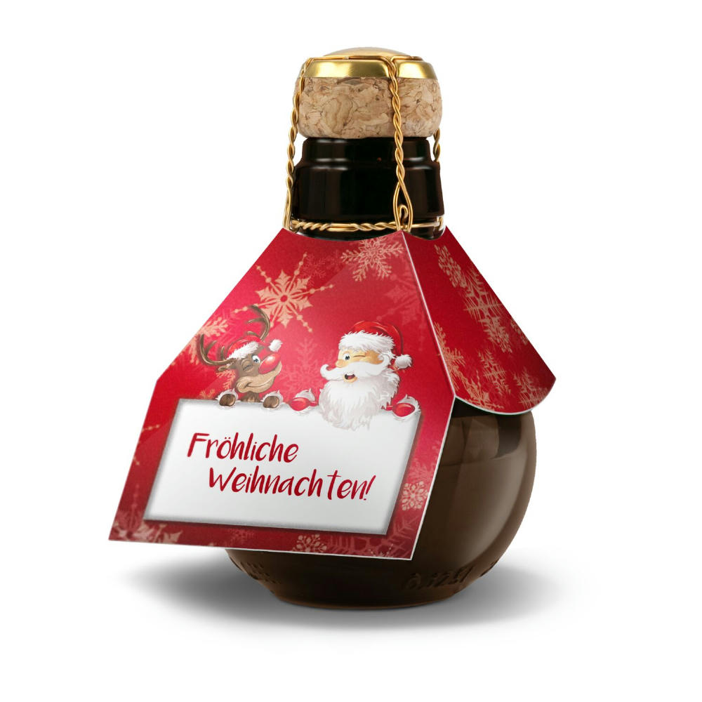 Product image Kleinste Sektflasche der Welt! Fröhliche Weihnachten - Ohne Geschenkkarton, 125 ml Werbeartikel