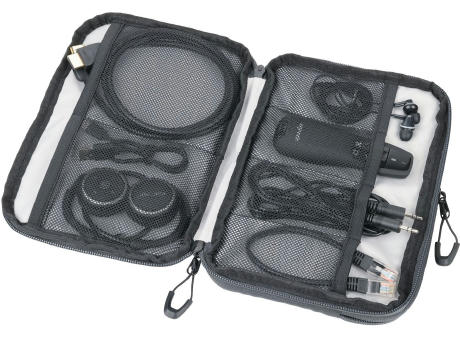 TROIKA Kabeltasche BLUE CYCLE TECH POUCH 2 Werbeartikel