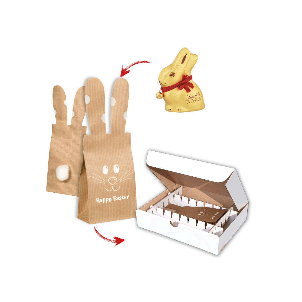 Product image Bunny Bag Lindt mit Versandbox Werbeartikel