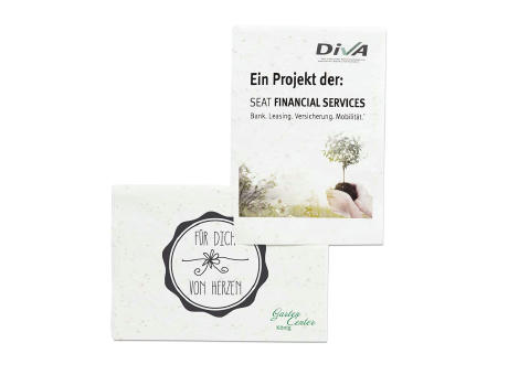 Product image Samenpapier DIN A5 - Blumenmischung, Druck 4/4-c Werbeartikel