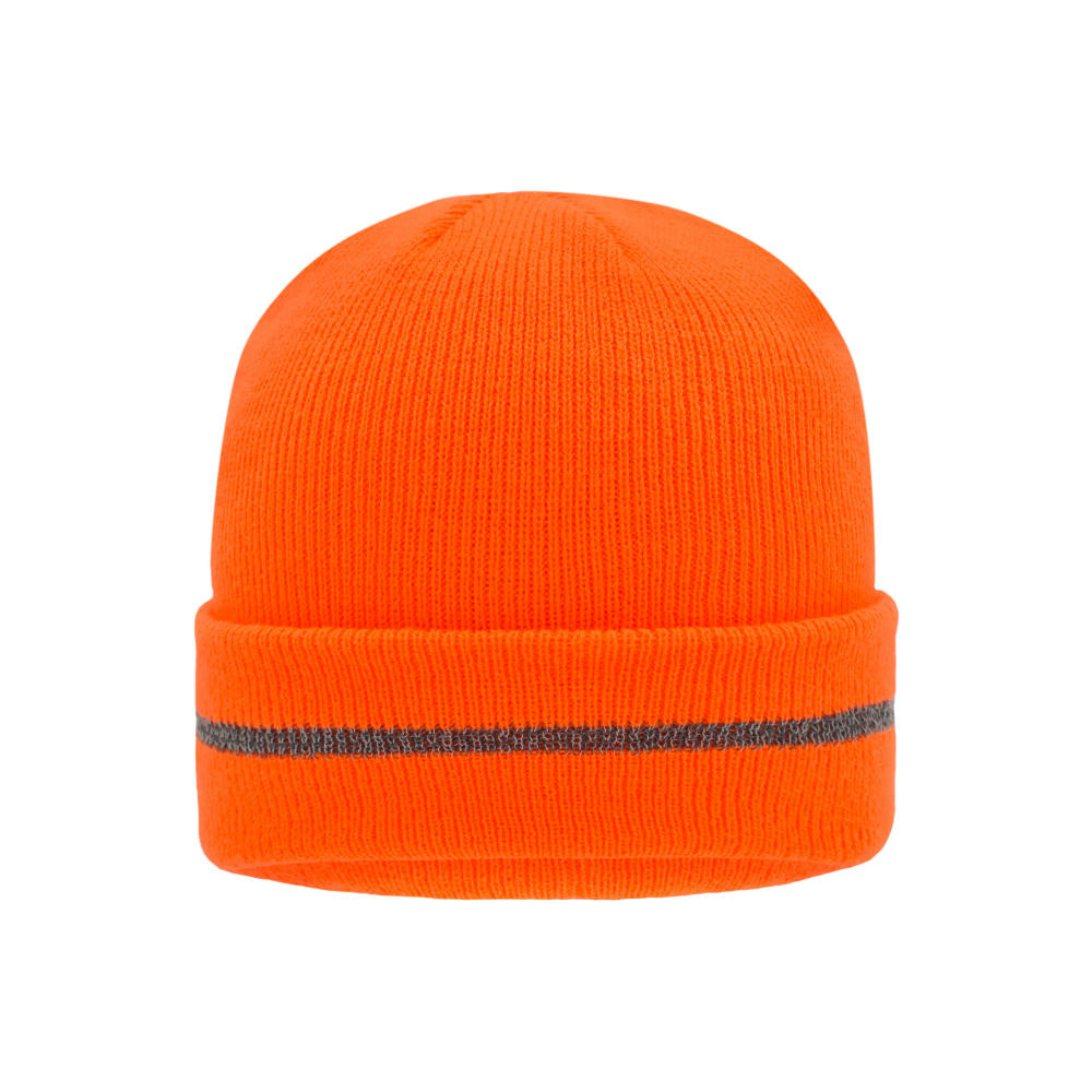 Product image Reflective Beanie - Klassische Strickmütze mit einem reflektierenden Streifen im Umschlag (ohne Schutzfunktion/keine PSA) Werbeartikel