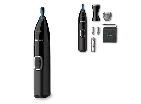 NT5650|Philips Nasen-, Ohren- und Augenbrauentrimmer mit 5 Zubehörteilen bedrucken