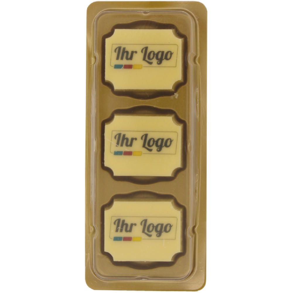 Product image 3er Logopraline 4c Kundenindividuelles Logo Werbeartikel