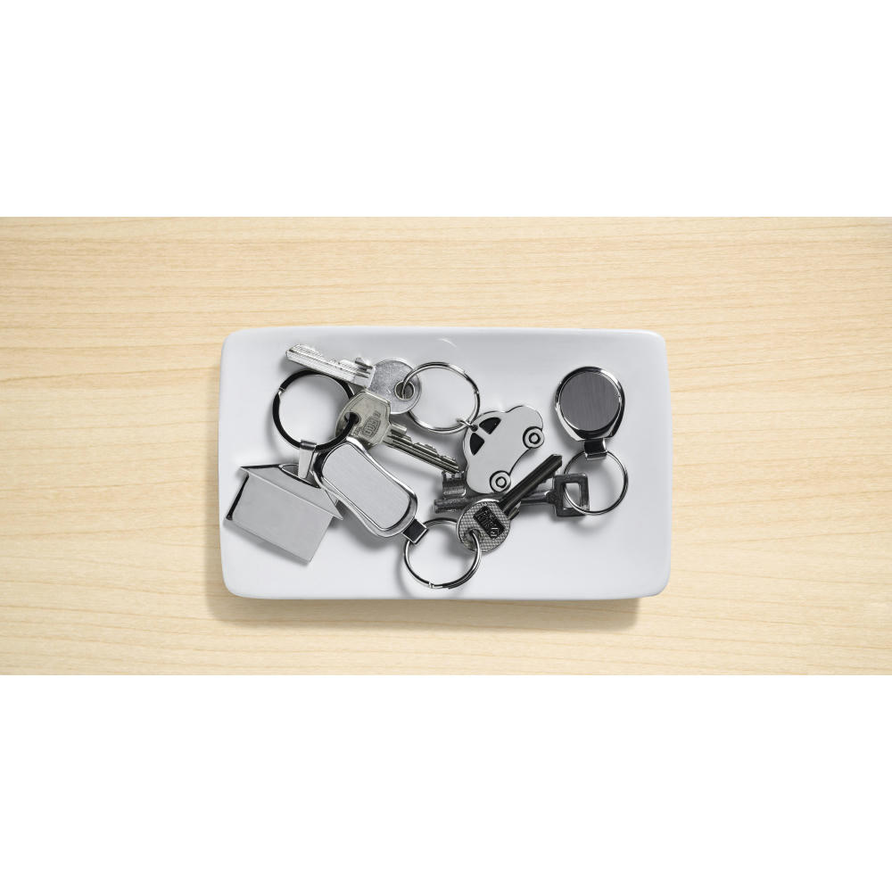 Schlüsselanhänger aus Metall Beatrice Werbeartikel